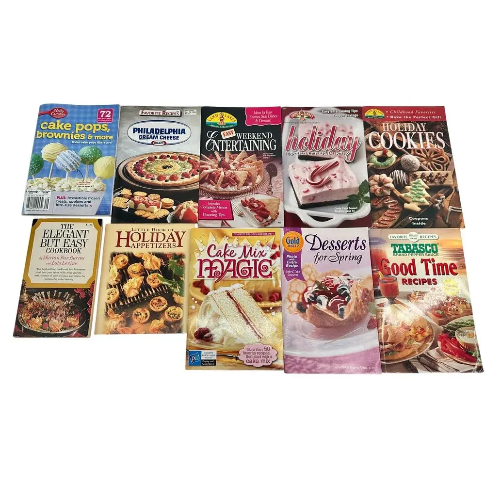20 Cookbooks Pillsbury Hershey's Nestle Holiday Baking Desserts Recipes Vintage